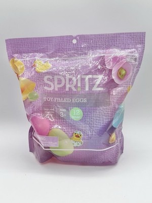 SPRITZ 12 Count Toy Filled Plastic Eggs New