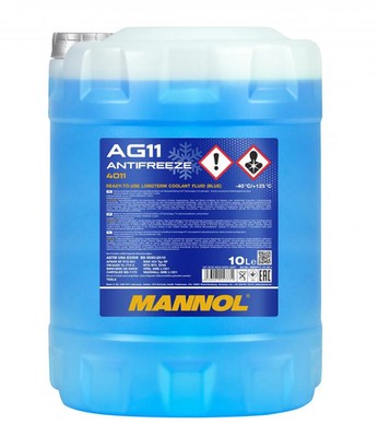 Mannol Antifreeze AG11 Longterm Kühler-Frostschutz OPEL GME L1301 10L Kanister