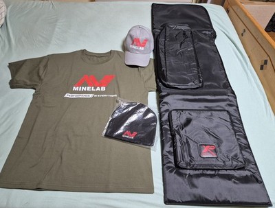 XP Detektor Tasche NEU,Minelab Tshirt L NEU,Minelab Mütze NEU,Minelab Cap NEU 
