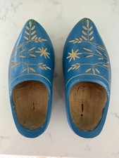 Turquoise Vintage 8 Handmade Children s Wooden Clogs
