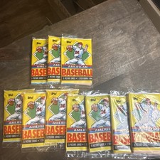 1989 Topps UK Baseball Lot of 10 Packs Factory Sealed