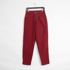 Vintage 90s Marithe Francois Girbaud Chamois Jeans Womens Sz 6 - Red Tapered Fit