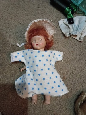 Red-Haired Wavy Fashion Doll with Removable Outfits and Hat
