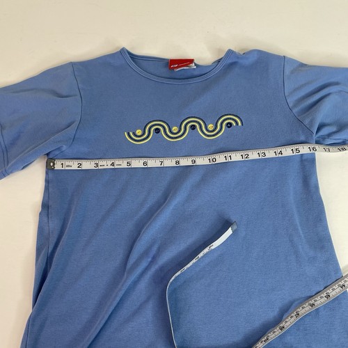 Vintage Reebok Graphic T Shirt, Youth Large, Blue, - Picture 5 of 6