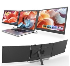 New - 14" Triple Laptop Screen Extender FHD 1080P Portable Dual Monitor