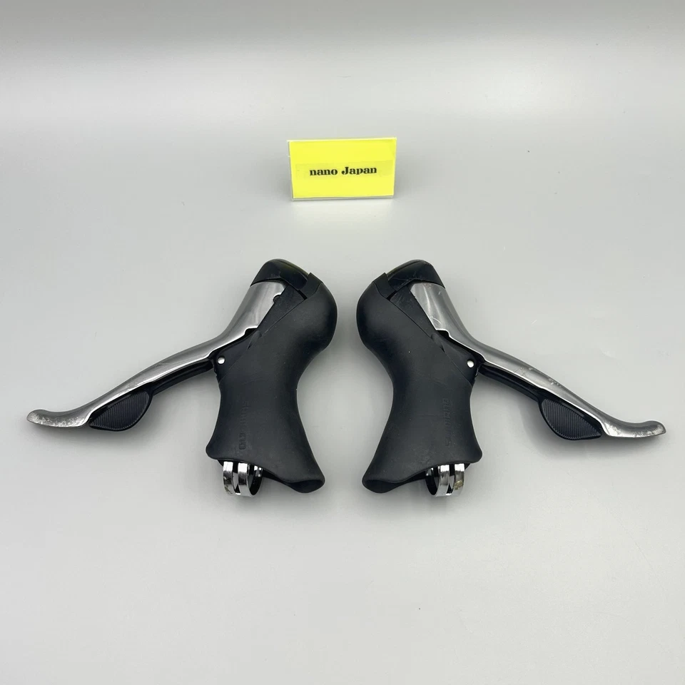 Shimano 105 ST-5600 STI Shifter levers 2x10 Speeds Left+Right Silver Used Japan - Image 4 of 4