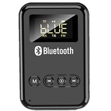 Wireless Bluetooth Transmitter Receiver Stereo Audio Adapter Support FM TF Card