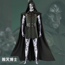 Fantastic Four Dr Doom Full Set Cosplay Accessories Costume Halloween Men Gifts