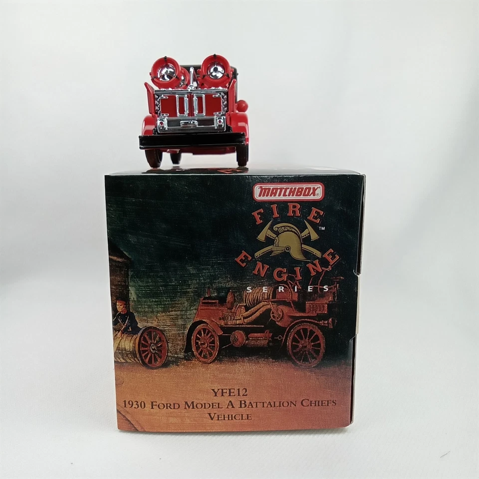 Vintage Fire Vehicle & Box Models Of Yesteryear 1930 Ford Model A Matchbox 1997 - Image 4 of 4