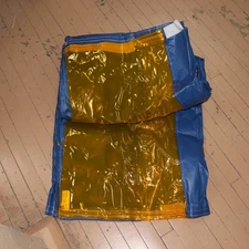 Steiner Welding Curtain Partition Kit Blue Vinyl Laminated Polyester 8' x 10' 