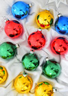 Vintage Glass Mixed Solid Colors Christmas Ornaments — photo 3