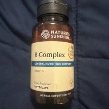 Natures Sunshine Vitamin B complex capsules exp date is 08/2026