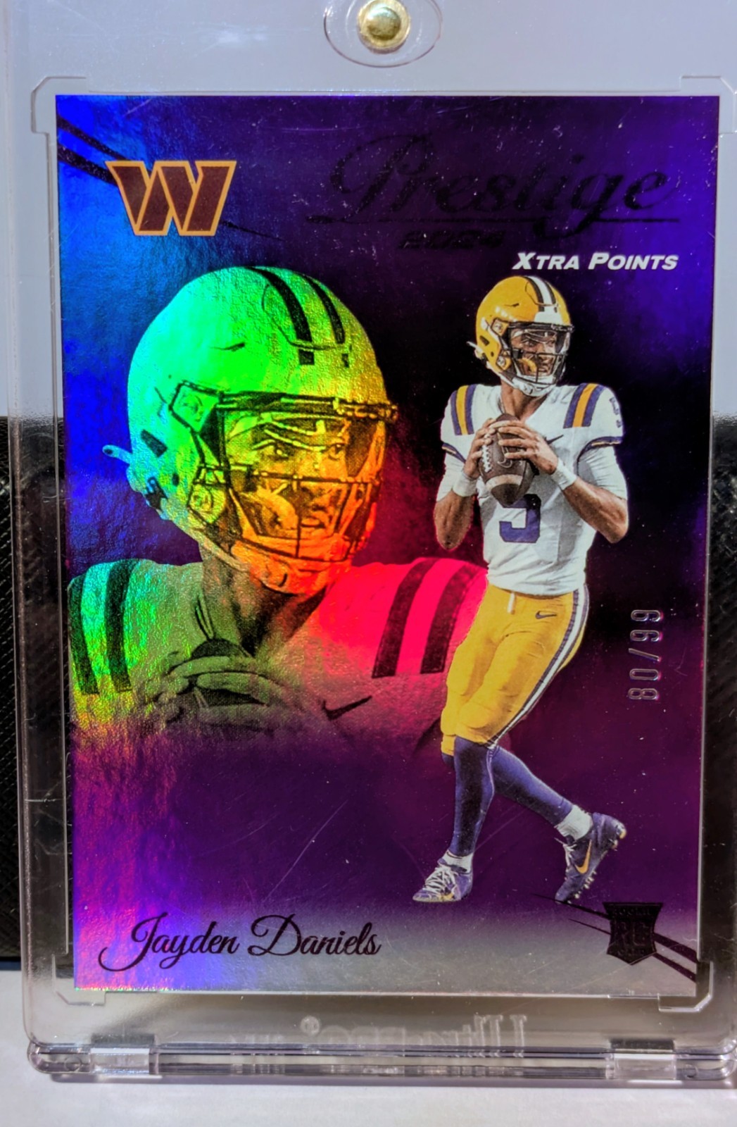 2024 Panini Prestige - RC Jayden Daniels #302 XtraPoints Premium Purple/99 (RC)