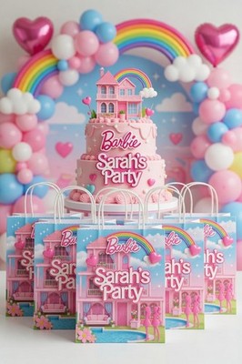 Süße Party Geschenktüten Barbie - Geburtstag Party Gastgeschenke 