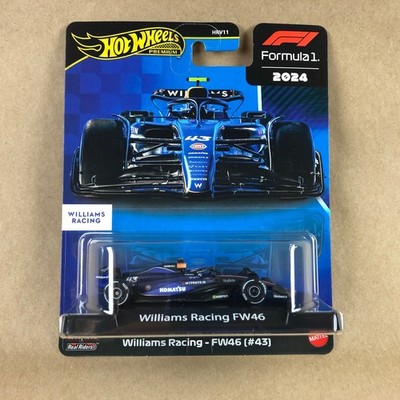 Hot Wheels Premium 2024 Formula 1 Williams Racing FW46 #43 Blue 1:64 Diecast Car
