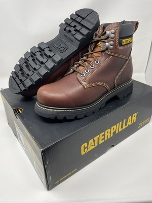 NEW Caterpillar Mens 8 Wide Second Shift Work Boot Work Boots Leather P72365