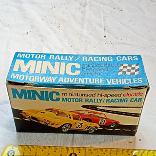 Minic Motorways Chevrolet Corvette Stingray Slot Car Car with Box