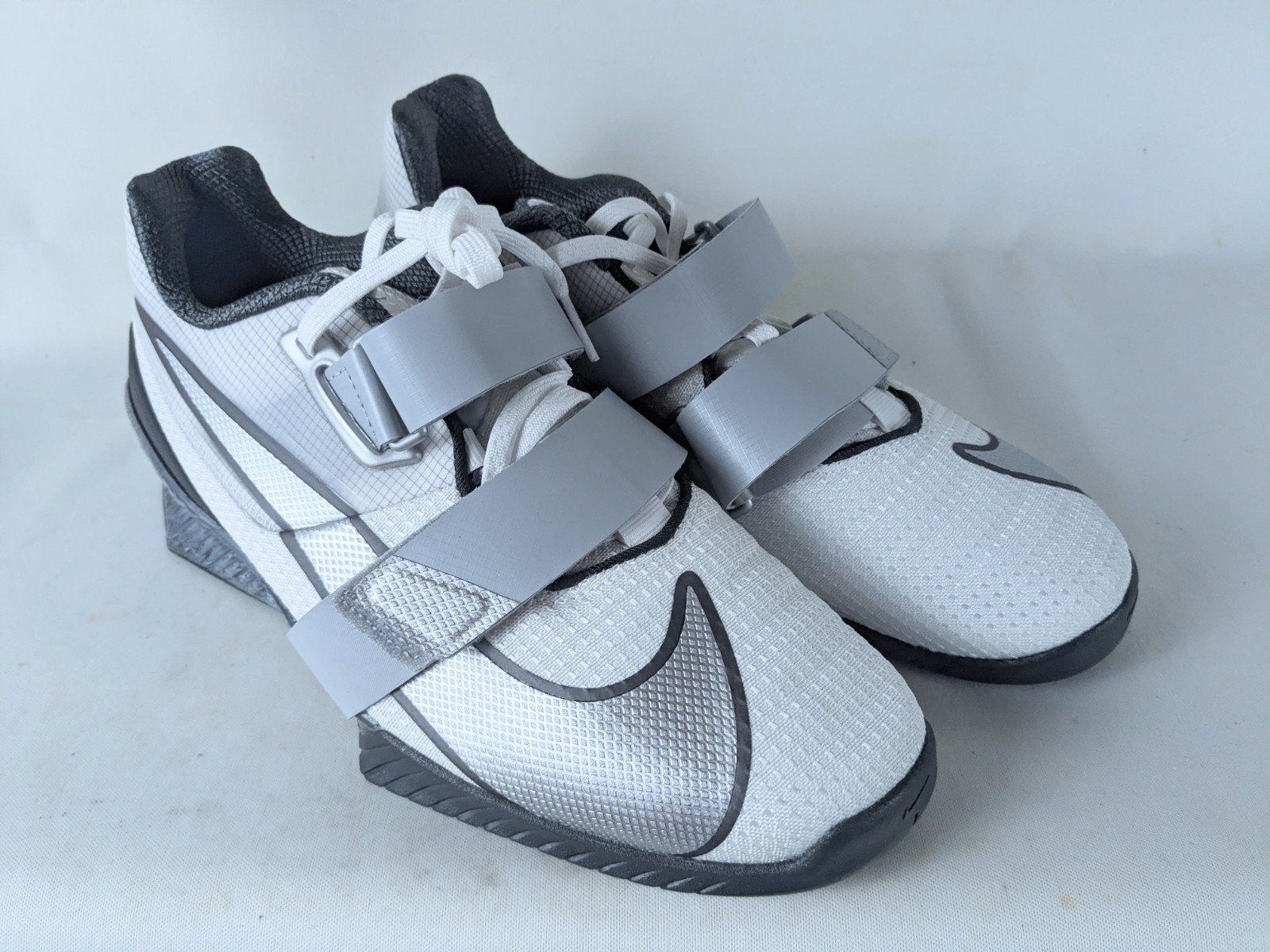 Nike Men's Romaleos 4 Weightlifting Shoes Wolf Grey FZ8663-100 Sizes 9-11 image 3