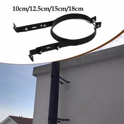 Chimney Pipe Holder Bracket Wall Support Bracket Adjustable Stainless Steel Easy