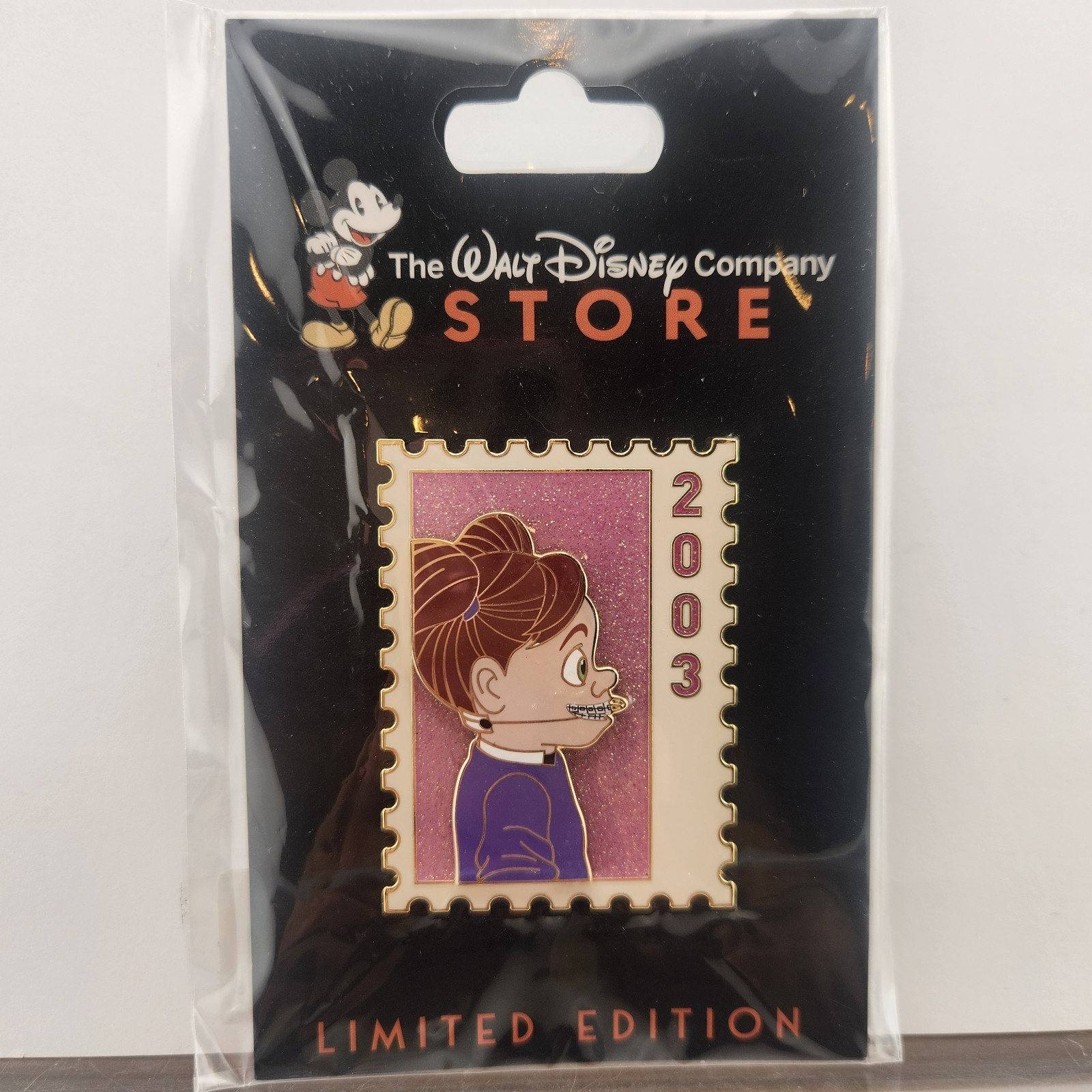 Disney Employee Center DEC Pixar Postage Stamp Finding Nemo Darla Pin LE
