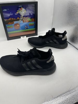 Adidas Swift Run Womens Casual Running Shoe Black White Trainer
