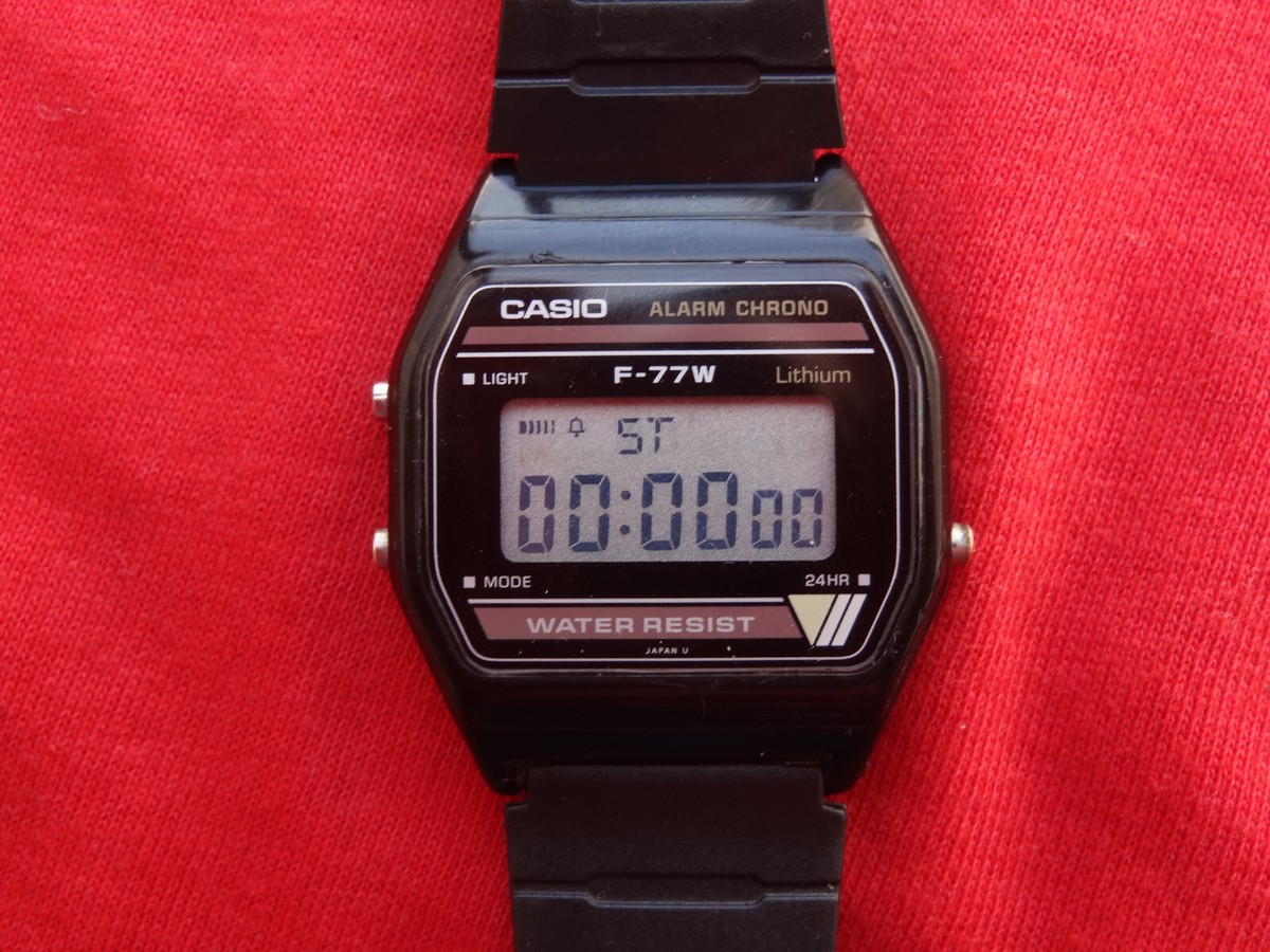 ✪ Vintage & Rare CASIO F-77W (593 Module) / Digital Watch