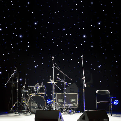 4-Types LED Stage Star Backdrop Wedding Party Xmas Curtain Backdrop DMX Control!