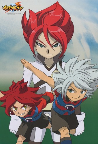 poster promo Inazuma Eleven Tegami Bachi LETTER BEE anime Kiyama Hiroto Gazeru