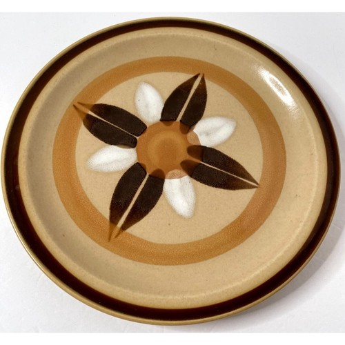 Vintage Japan Stoneware Dinner Plate Shino Stone Lucita Discontinued 10 1/2"