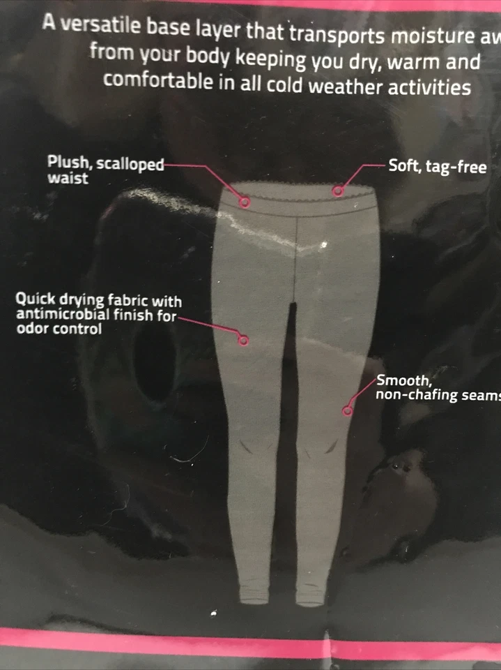 XTek Ladies Base Layer Pant Performance Mesh Black Large (APO-172-5) - Image 4 of 4