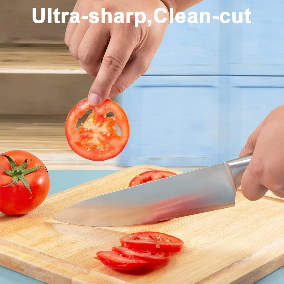 Kitchen Knife Set,15-Piece Knife Set With Block Wooden, Self Sharpening For Chef - Image 2 of 4