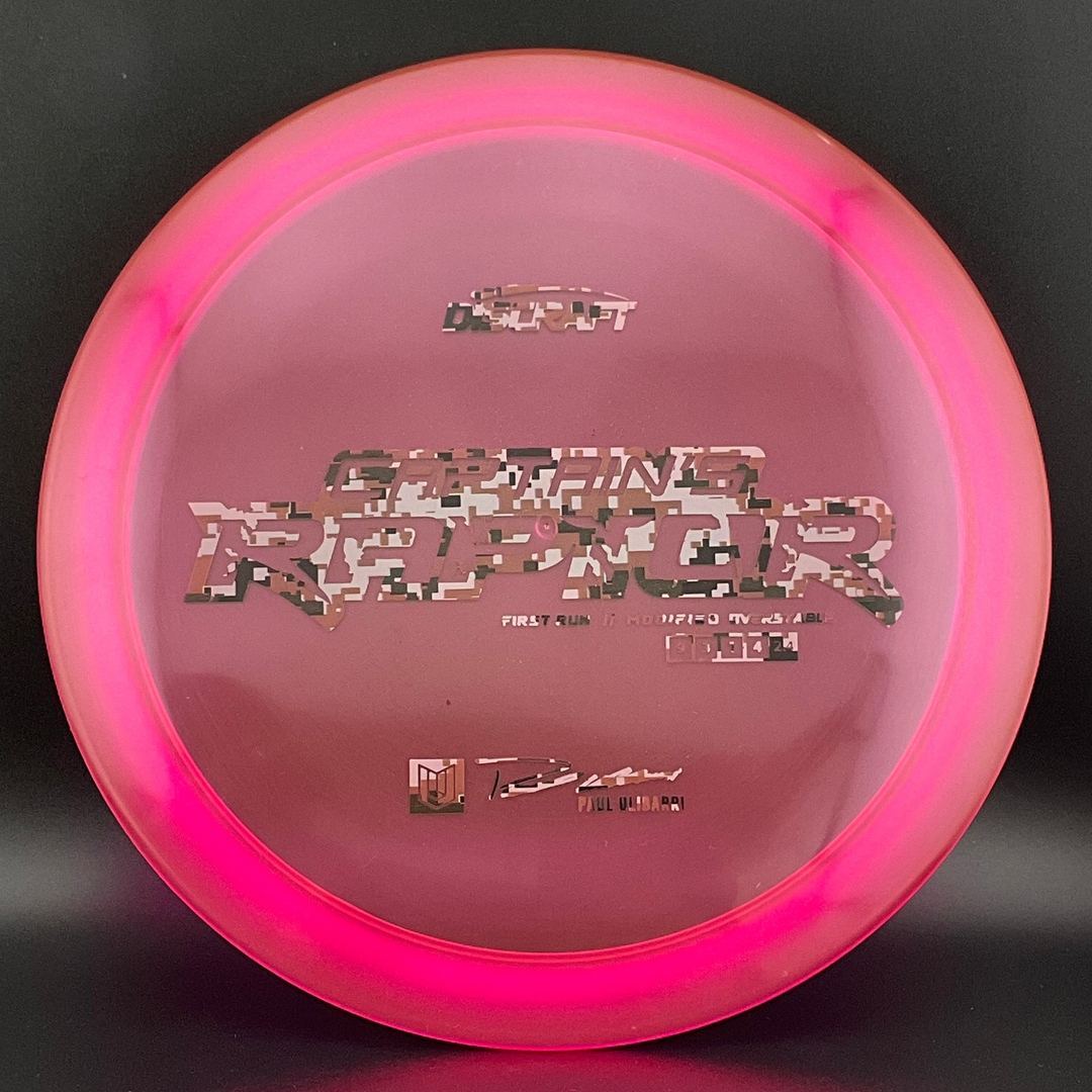 Discraft Captain's Raptor - First Run - Paul Ulibarri Sig Series - Hot Pink