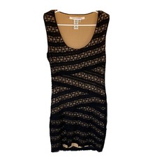MAX STUDIO Dress Sz Med Bandage Bodycon Black Sleeveless Womens Party Date Night
