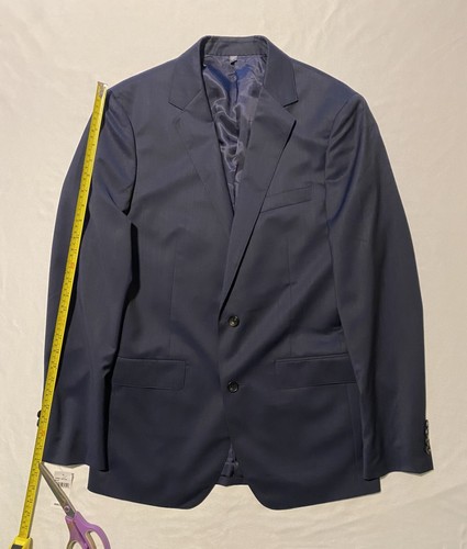 NWOT Bonobos Marzotto Slim Blue Men Blazer Jacket Wool & Cashmere 38L MSRP $600 - Picture 15 of 15