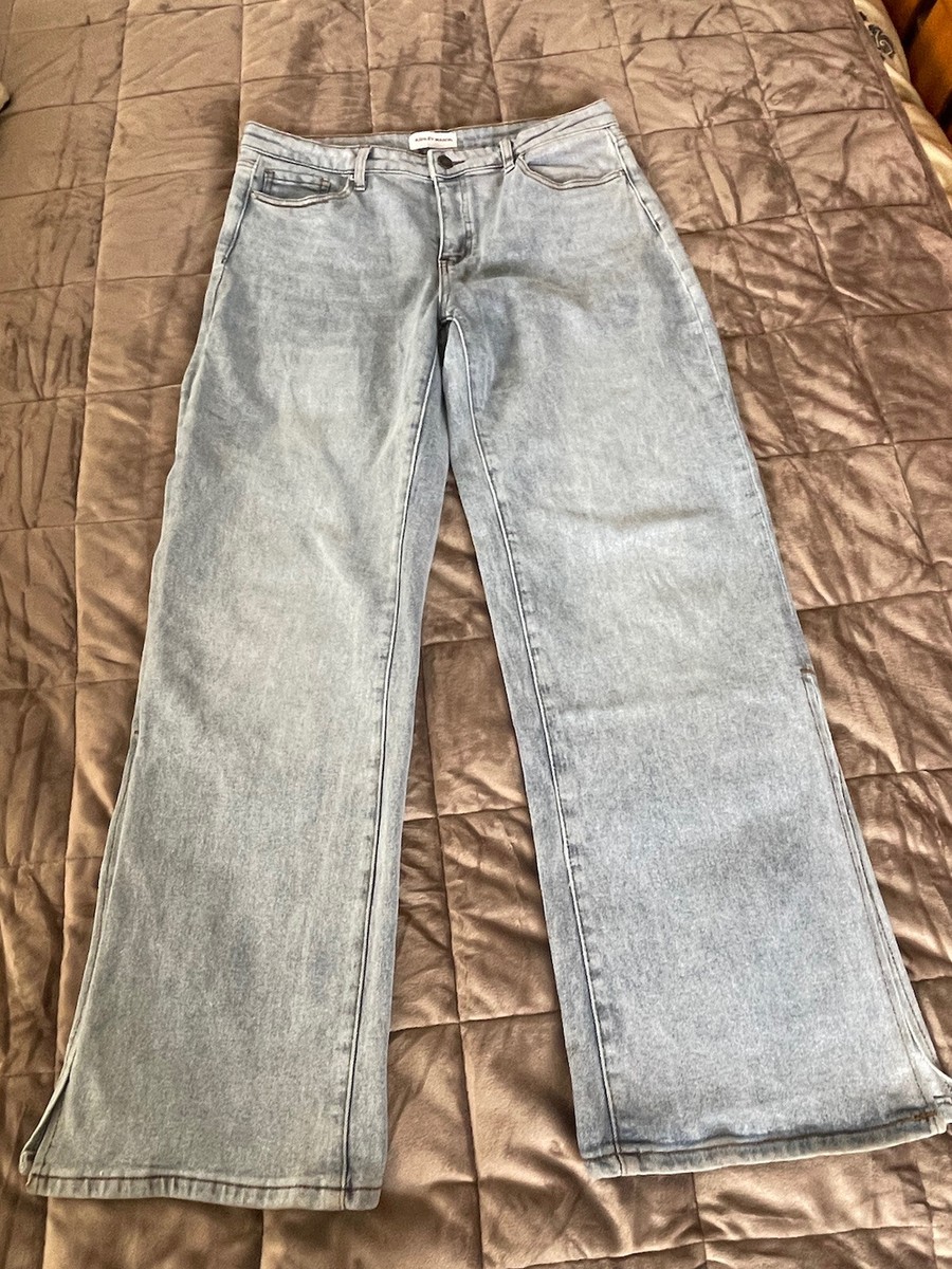 【MONN.:.(モン)】LOOSE DENIM Mom Loose Fit Ultra High Jeans - Denim blue - Ladies | H&M US
