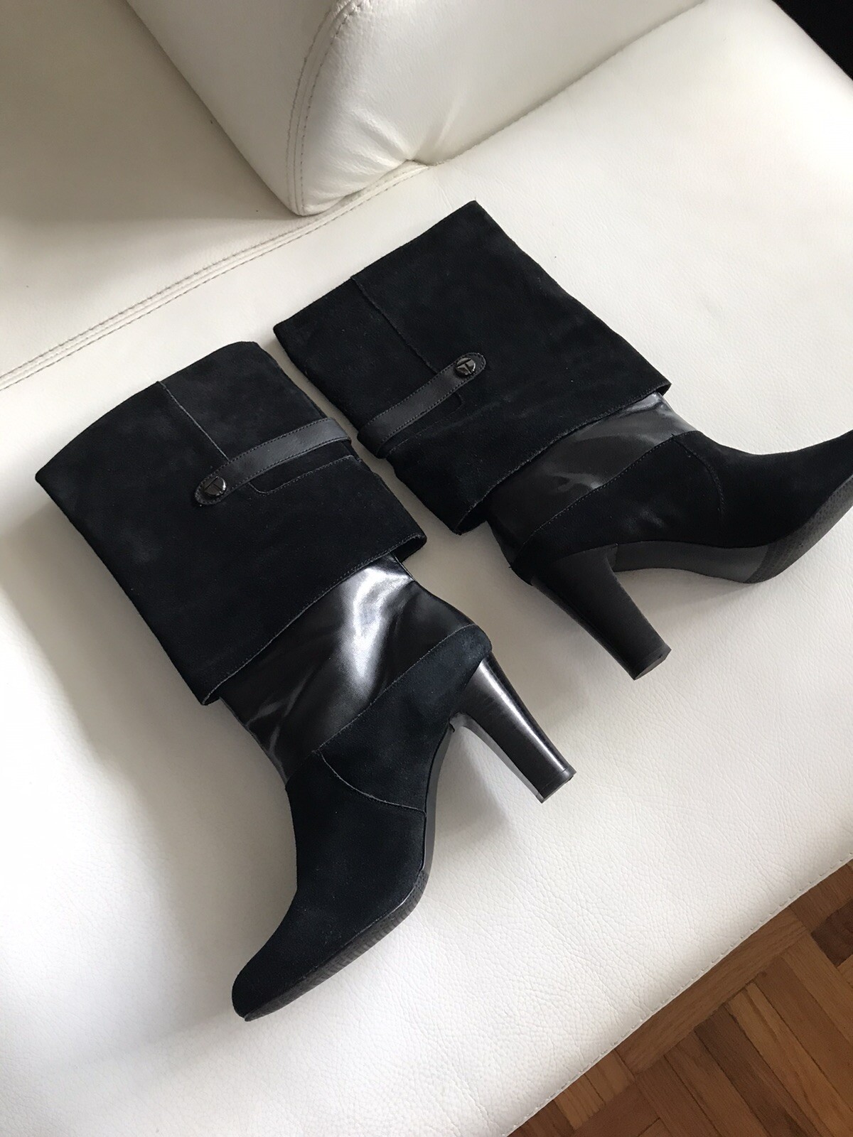 TAHARI BOOTS Harper Leather&Suede s9M - image 2