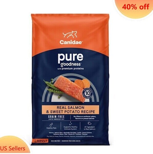 Canidae Pure Real Salmon & Sweet Potato Recipe Adult Dry Dog Food - 12lbs