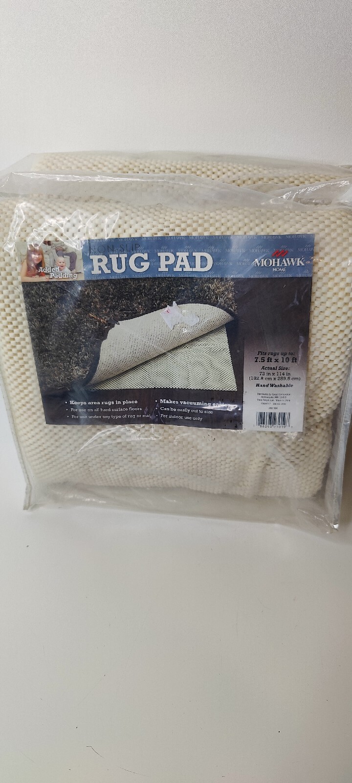 Mohawk Home Non Slip Rug Pad Gripper 7'6" x 10' RU004 72"x114" eBay