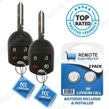 2 Replacement for Ford 2007-2015 Edge 2005-2012 Escape Remote Car Key Fob Cwtw