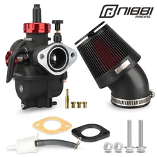 NIBBI Racing PE17mm Flange Carburetor w/ Filter For 70-110cc Moped Pit Dirt Bike