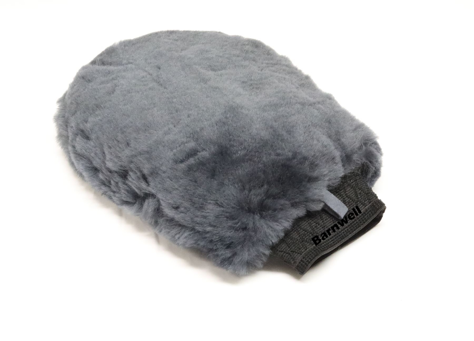 Barnwell Deep Pile Lambs Wool Grey Wash Mitt Sheepskin Car Van Cleaning