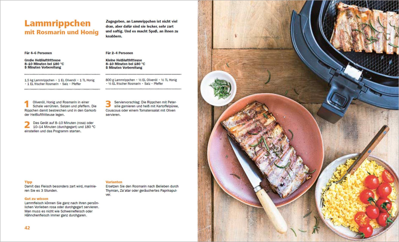 Thumbnail - Heißluftfritteuse - Knusprig & Fettarm Frittieren, Braten, Rösten,
