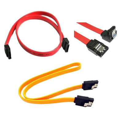 3 x SATA-Kabel für HDD & SSD Festplatten / Mainbord / DVD-Laufwerk, 40-45 cm