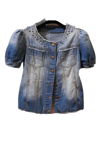 Sisley giubbino jeans manica corta bambina ragazza taglia 3XL 13-14 anni |  eBay