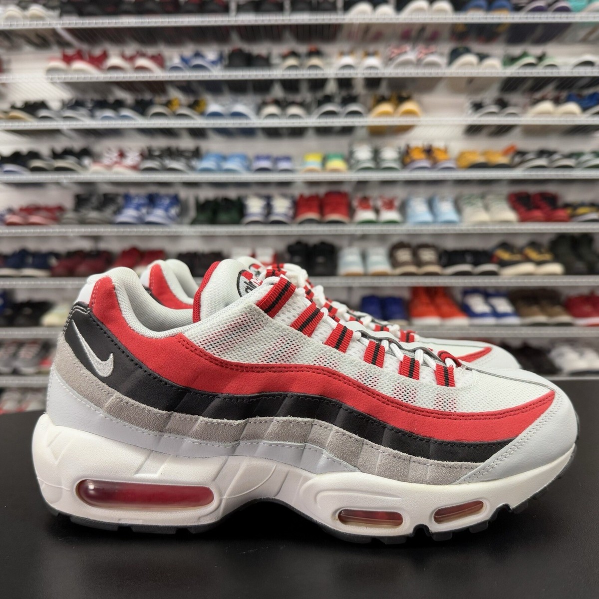 Nike Air Max 95 University Red Black White Grey 749766-601 Men's