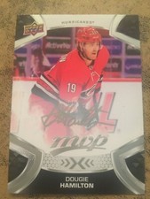 DOUGIE HAMILTON 2021-22 UD MVP Hockey Silver Scripts Parallel #166 Canes NJ