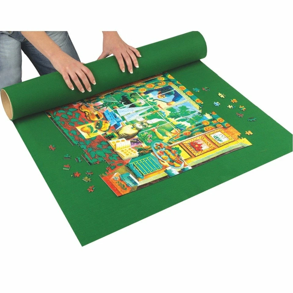 Jigsaw Puzzle Roll Up Rolling Mat Hard Storage Tube & Straps Up To 1500 Pieces - Image 1 of 4