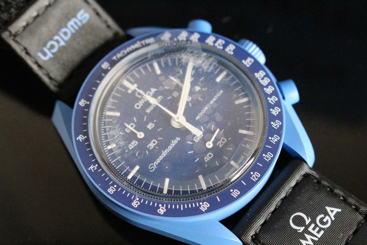 Swatch x Omega Bioceramic Moonswatch Mission To NEPTUNE Swatch x Omega Bioceramic Moonswatch Mission To NEPTUNE