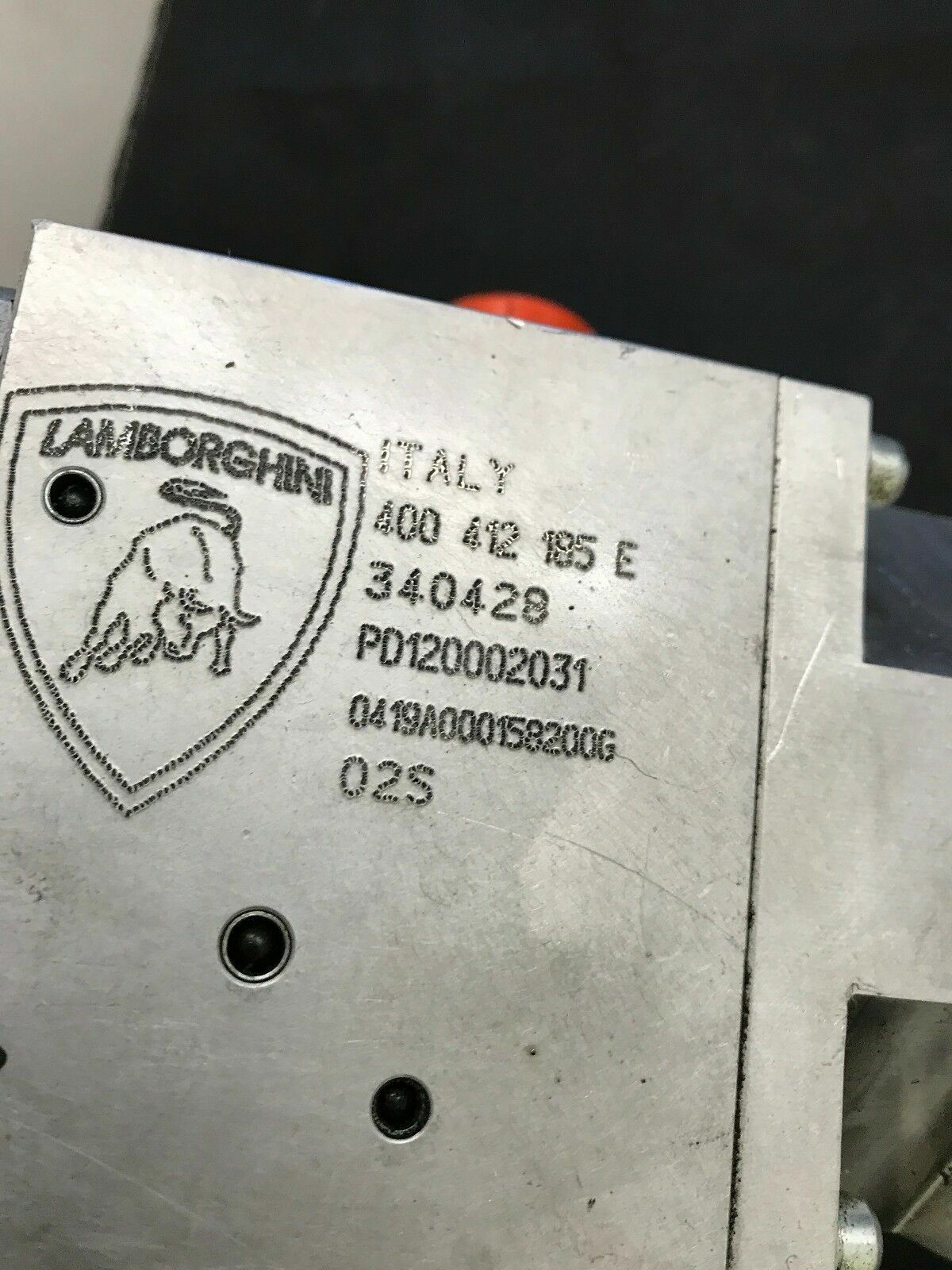 LAMBORGHINI GALLARDO LP560 570 JACKING SYSTEM CONTROL VALVE  UNIT OEM 400412185E