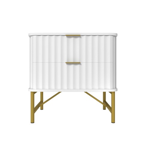 Clihome 2-Drawers Nightstand Dresser End Table Bedside Table for Bedroom - Picture 9 of 41